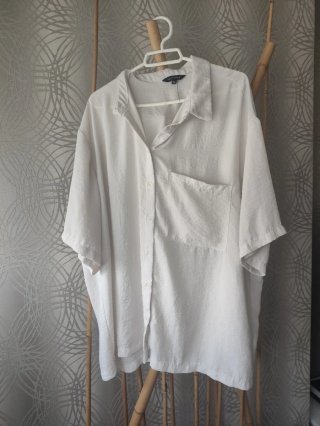 Camisa Peacocks Blanca Talla XL