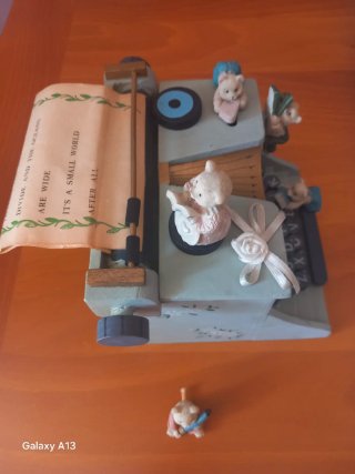 Carillon Macchina da Scrivere con Orsetti