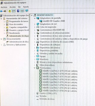 Ordenador Intel i7-3.49GHz 8GB RAM-W10 Pro