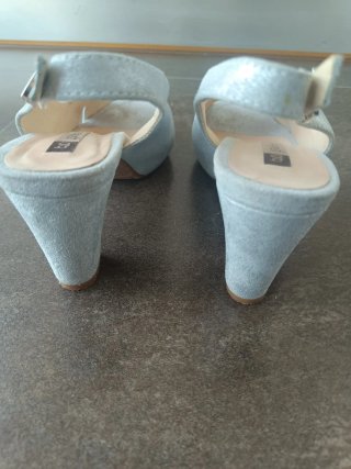 Zapatos de fiesta Gadea plateados talla 38