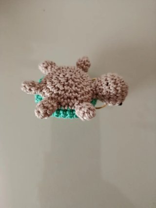 Portachiavi tartaruga uncinetto