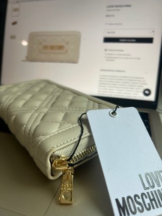 Monedero Moschino Beige Mujer