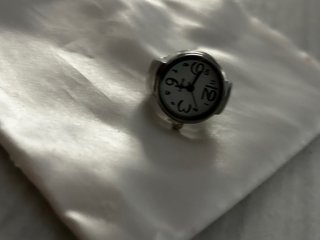 Anello Orologio Y2K Argento