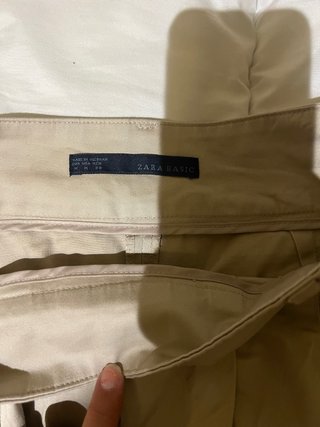 Falda Zara Beige Talla M
