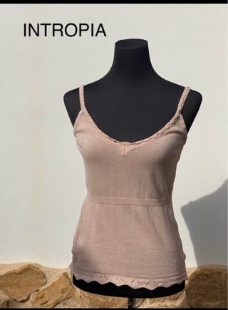 Camiseta tirantes Intropia beige