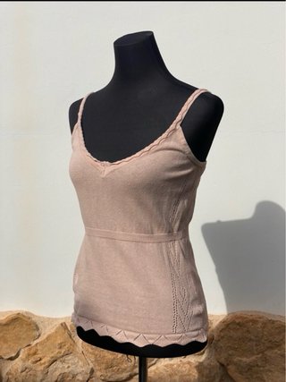 Camiseta tirantes Intropia beige