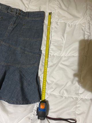 Falda vaquera gris oscuro Talla L