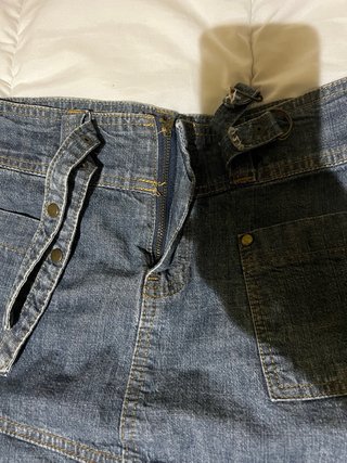 Falda vaquera gris oscuro Talla L