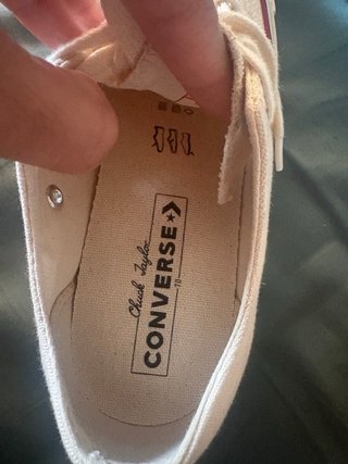 Converse Chuck Taylor Mujer Beige/Rojo