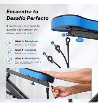 Máquina Sentadillas y Remo Plegable