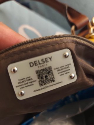 Bolso Delsey Paris Amarillo y Marrón