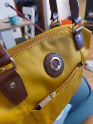 Bolso Delsey Paris Amarillo y Marrón