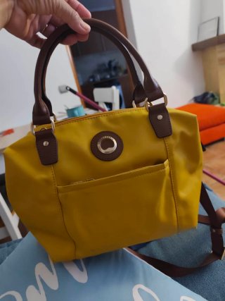 Bolso Delsey Paris Amarillo y Marrón