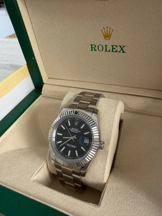 Rolex Datejust Negro Acero Inoxidable
