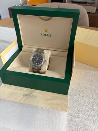 Rolex Datejust Negro Acero Inoxidable
