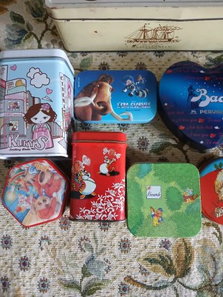 Set  scatole latta vintage
