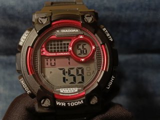 Orologio Diadora Digitale DI-002-01 Nero Rosso