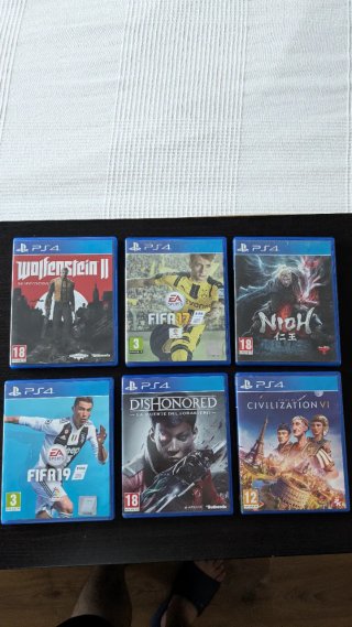 Pack 6 Juegos PS4: FIFA 17, FIFA 19, Nioh...