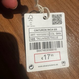 Cinturón Hombre Álvaro Moreno Multicolor Hebilla D