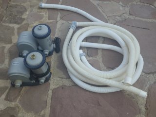 Filtro y mangueras Intex para piscina