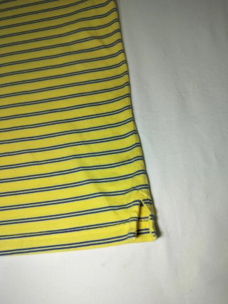 Chaps Vintage Striped Yellow Polo Shirt