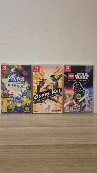 Nintendo Switch impecable (con caja) + 3 juegos