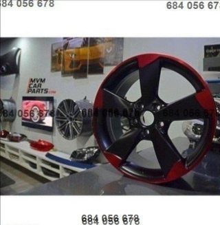 Llanta  Rotor Red Candy Audi