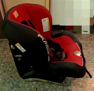 Silla de coche Jane Negra y Roja