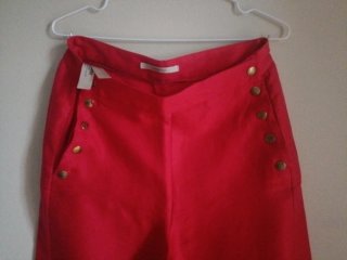 Pantalón ancho lino viscosa talla M.