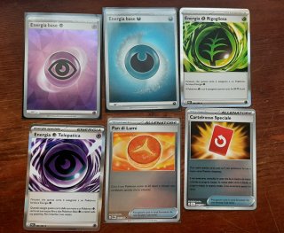 Carte Pokémon Energia e Allenatore