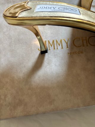 Sandalias Jimmy Choo Doradas