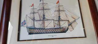 Set de 2 cuadros de barcos antiguos
