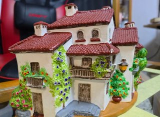 Casita Decorativa Cerámica Artesanal