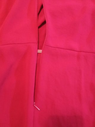 Vestido Mango Rojo fucsia