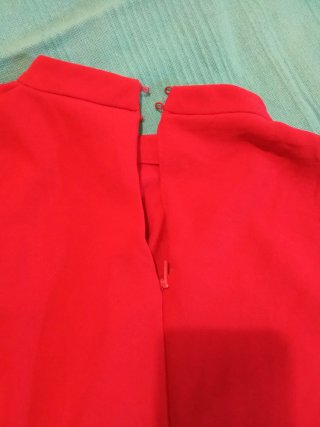 Vestido Mango Rojo fucsia