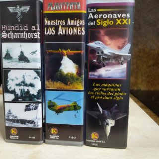 Lote 3 VHS Documentales Bélicos