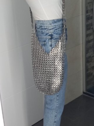 Bolso artesanal de anillas + monedero NUEVOS