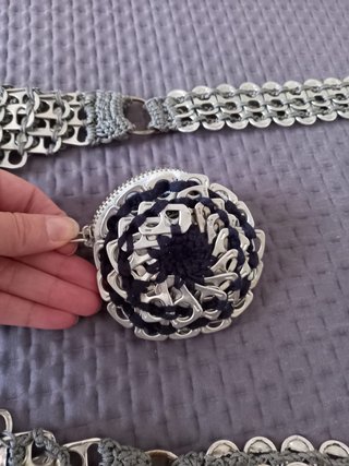 Bolso artesanal de anillas + monedero NUEVOS