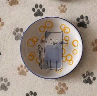 Set 6 Piattini Ceramica Gatto 13cm