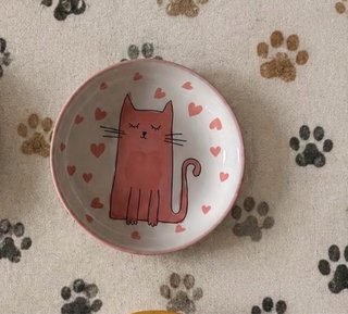 Set 6 Piattini Ceramica Gatto 13cm