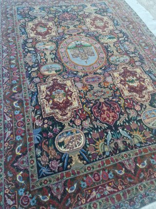 Tappeto Persiano Tabriz misto lana e seta