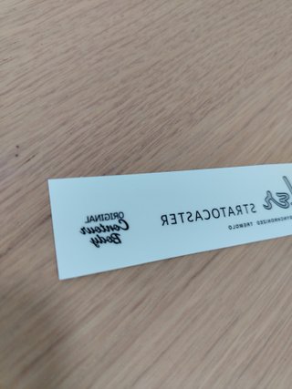 Decal Fender Stratocaster 1954-1960 Grey - Mirror