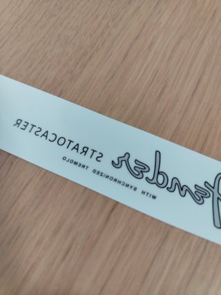 Decal Fender Stratocaster 1954-1960 Grey - Mirror