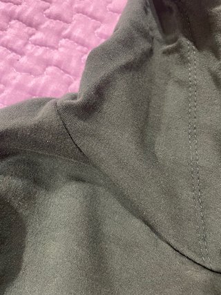 Sudadera corta verde