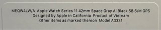Apple Watch Series 11 42mm Gris Espacial