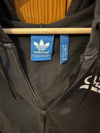 Sudadera Adidas Originals Negra Cremallera