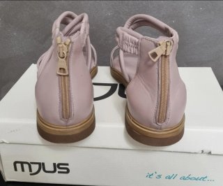 Sandali donna Mjus pelle rosa lilla NUOVI