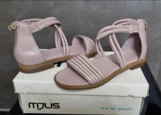 Sandali donna Mjus pelle rosa lilla NUOVI