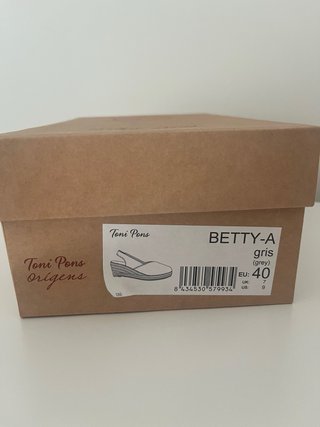 Alpargatas de cuña en ante gris Toni Pons mujer