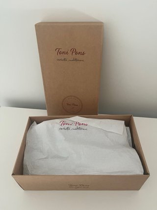 Alpargatas de cuña en ante gris Toni Pons mujer